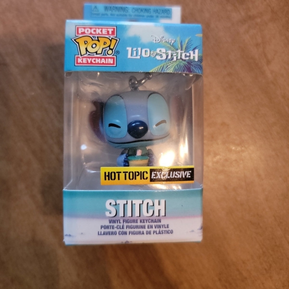 Stitch funko keychain